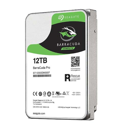 Seagate BarraCuda Pro 12TB SATA Internal Desktop Hard Drive (ST12000DM0007)